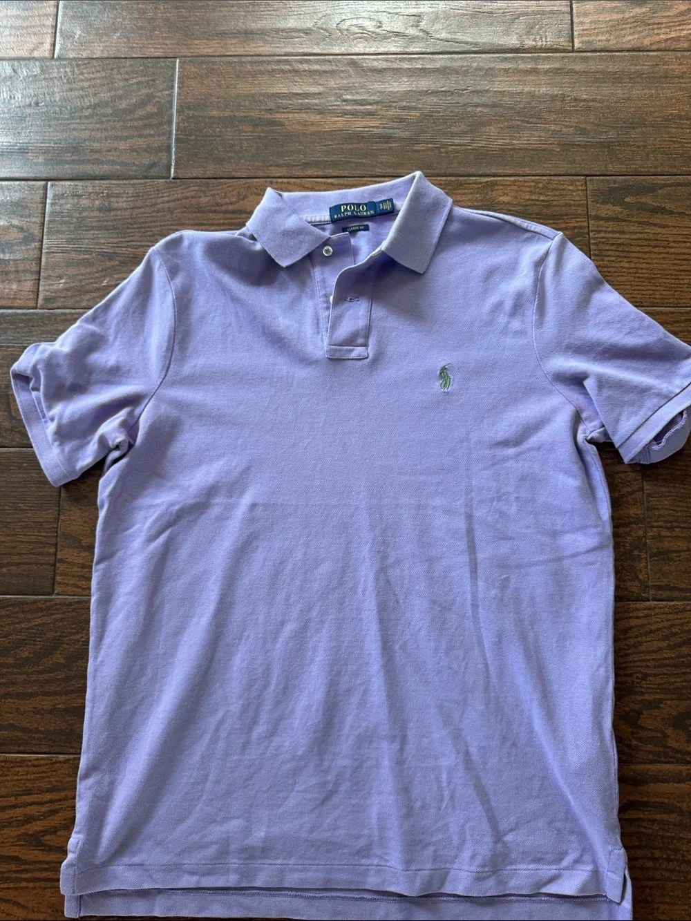 Polo by Ralph Lauren Men's Lavender Short-Sleeve Polo